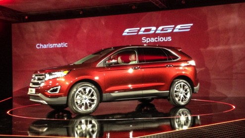 Onthulling Ford Edge SUV in Keulen. Eerste details en informatie omtrent nieuwe SUV-vlaggenschip. Introductie Ford Edge in zomer 2015.