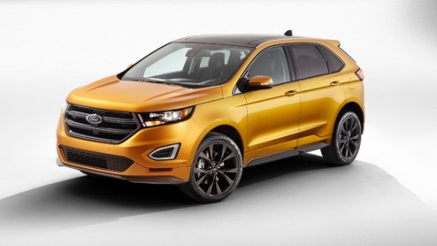 Onthulling Ford Edge SUV in Keulen. Eerste details en informatie omtrent nieuwe SUV-vlaggenschip. Introductie Ford Edge in zomer 2015.