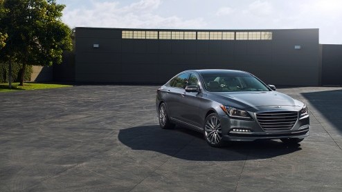 Vlaggenschip Hyundai Genesis V8 toch ook een heel klein beetje bedoeld voor Europa.