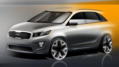 Kia World heeft de eerste schetsen van de gloednieuwe Sorento onder handen gekregen.