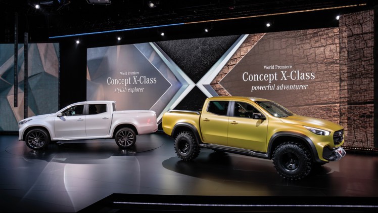 Mercedes toont studiemodel van de X-Klasse, de nieuwe modelreeks voor pick-ups van Mercedes-Benz. Na de presentatie van de Concept X-Klasse start de productie van de pick-up in 2017.