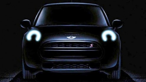 Over enkele weken wordt het doek van de nieuwe Mini onthuld. Reden voor de fabrikant om een teasercampagne te starten. Zie hier het eerste, vage beeld van de nieuwe Mini Cooper S.