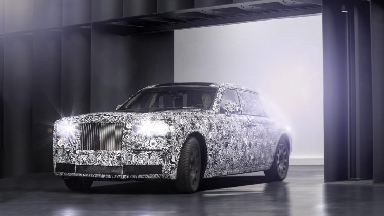 De nieuwe Rolls-Royce Phantom en Culinan komen in 2018 op de markt en beschikken over een nieuwe aluminium architectuur. Dit spaceframe wordt nu getest.
