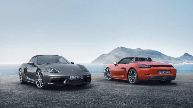 Porsche maakt facelift Boxster officieel met de presentatie van de 718 Boxster, die vanaf mei 2016 mag rekenen op een 2.0 of 2.5 liter turboboxermotor met vier cilinders.