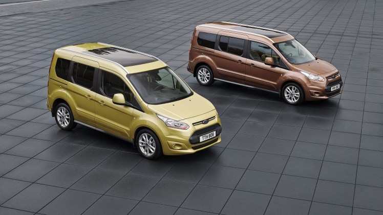 Ford Grand Tourneo Compact en Tourneo Connect voor 2015 opgefrist met nieuwe 1.5 TDCi diesel en extra rijassistentiesystemen.