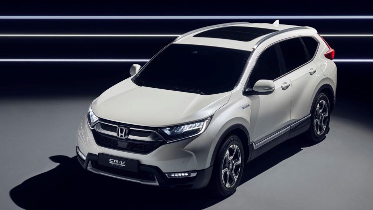 Honda toont als voorloper op de nieuwe CR-V een prototype met hybride aandrijving.