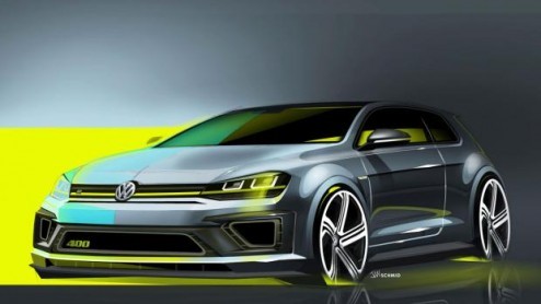 Volkswagen neemt Golf R Concept 400 mee naar Peking. Een Golf R met 400 pk, 4Motion en DSG. Spektakel!