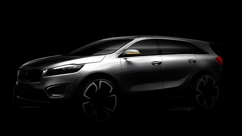 Nieuwe Kia Sorento wordt eind augustus in Korea onthuld. De derde generatie Sorento debuteert in Europa op de Autosalon van Parijs 2014.