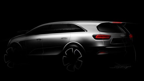 Nieuwe Kia Sorento wordt eind augustus in Korea onthuld. De derde generatie Sorento debuteert in Europa op de Autosalon van Parijs 2014.
