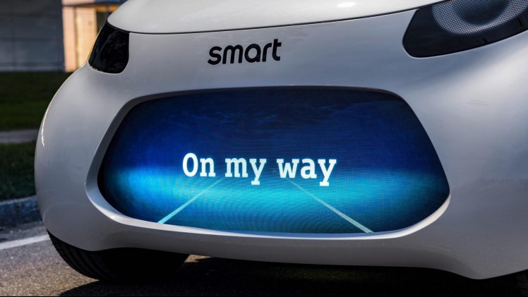 Smart geeft de eerste teaser vrij van een conceptmodel dat op de IAA wordt onthuld. Een elektrische, autonoom rijdend stadsmodel.