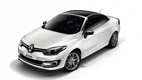 Ook nieuw gezicht voor Renault Megane Coupe Cabriolet. Debuut op Autosalon van Brussel op 14 januari.