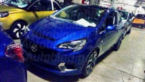 Spy video Opel Corsa E OPC 2015 en gelekte beelden prototype, in afwachting van de primeur op Autosalon van Genve.