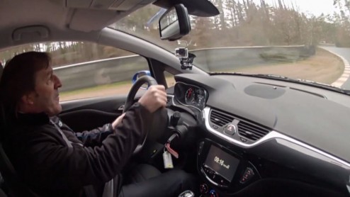 Spy video Opel Corsa E OPC 2015 en gelekte beelden prototype, in afwachting van de primeur op Autosalon van Genve.