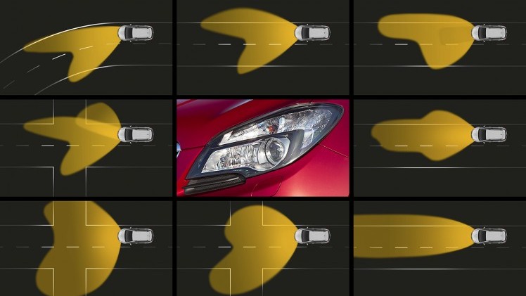 Opel kondigt matrix LED-verlichting aan binnen 18 maanden en kijkt ook al uit naar intelligente koplampen die oogbewegingen volgen.