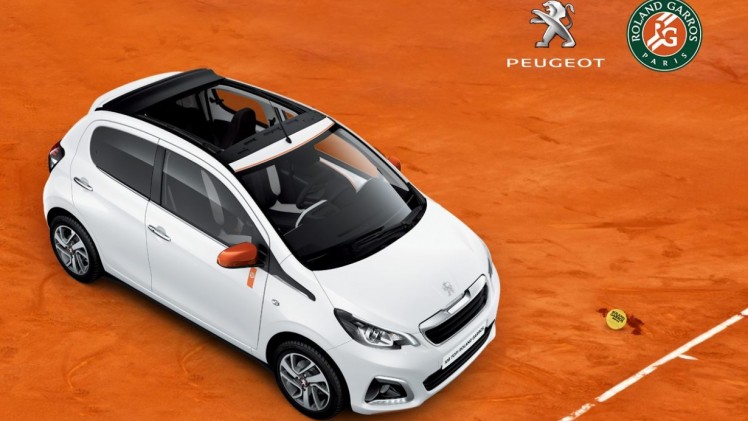 Peugeot viert partnership Roland Garros met de 108 Top! Roland Garros, die luchtig, luxe en sportief is uitgevoerd.
