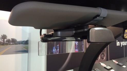Op het Salon van Brussel liepen we een head-up display tegen het lijf van Pioneer, de NavGate HUD.