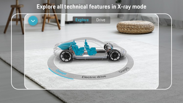 Porsche heeft een app ontwikkeld rondom de Mission E