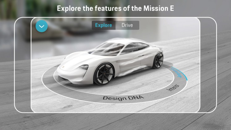 Porsche heeft een app ontwikkeld rondom de Mission E