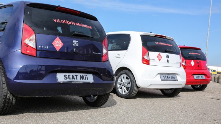 Nieuwe Seat Mii en Seat Ibiza private lease actie in samenwerking met V&D en LeasePlan van start. De Seat Mii is er met prive lease vanaf 189 euro per maand en de Ibiza vanaf 229 euro.