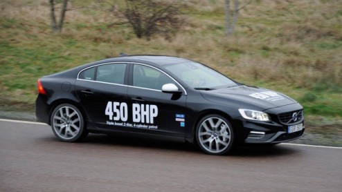 Volvo S60 Triple Boost prototype met High Performance Drive-E aandrijving goed voor 450 pk en 550 Nm, AWD en achttrapsautomaat. Stiekem een echte Polestar-killer.