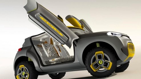 Renault heeft de KWID Concept uit de doeken gedaan op de Delhi Auto Show. Inclusief Flying Companio in de vorm van een drone.