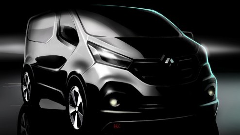 Nieuwe Renault Trafic is geschetst.