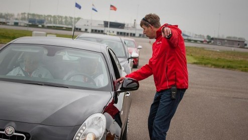 Recordpoging Alfa Romeo Giulietta op Circuit Zandvoort tijdens Italia a Zandvoort 2014