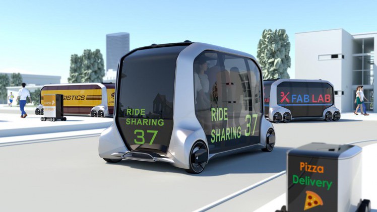 Toyota ontwikkelt met partners een autonoom rijdende stadsbesteller, de e-Palette.