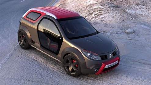 Renault toont op de autotentoonstelling in Brazili de Sandup concept. Je kunt deze creatieve uitspatting, op basis van de Sandero Stepway, plaatsen als een 2+2 coupe-cabriolet, waarbij je met flexib