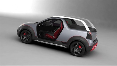 Renault toont op de autotentoonstelling in Brazili de Sandup concept. Je kunt deze creatieve uitspatting, op basis van de Sandero Stepway, plaatsen als een 2+2 coupe-cabriolet, waarbij je met flexib