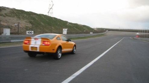 Hij is knal oranje, giftig en als je hem aanraakt brult hij het uit. We hebben het over de ber mustang, de Shelby GT500.