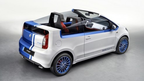 In totaal 16 studenten aan de Skoda Academy hebben hun droomauto mogen ontwerpen. Het resultaat is deze CitiJet ofwel een Citigo Cabrio die tijdens het GTI-treffen in het Oostenrijkse Wrthersee.