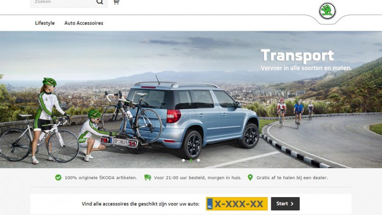 Skoda breidt webshop uit met originele Skoda-accessoires die via een kentekencheck eenvoudig te vinden zijn.