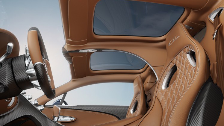 Bugatti lanceert een dubbel glazen dak op de Chiron