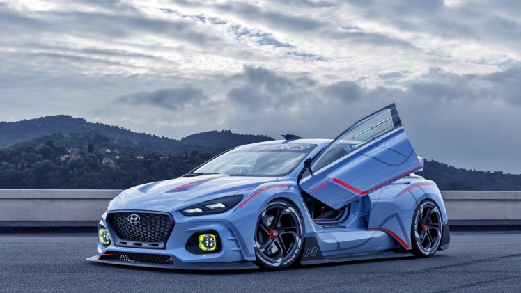 Hyundai toont spierballen met de RN30 Concept, de raceversie van de Hyundai i30 N zoals hij in 2017 op de markt komt.