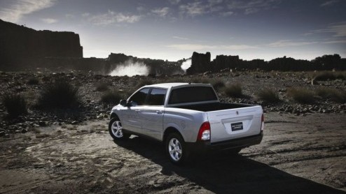 Een modelvariant die het niet zo goed doet in Europa is de pickup. Best raar eigenlijk, in Amerika voert al jarenlang de Ford F150 de verkooplijsten aan. Toch durft SsangYong het aan om een pickup in 