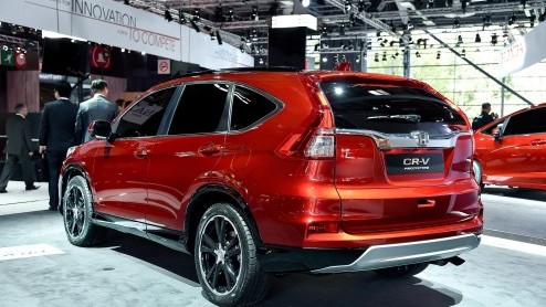 Honda CR-V facelift voor 2015 met een nieuwe look en debuut 160 pk sterke 1.6 i-DTEC diesel met negentrapsautomaat