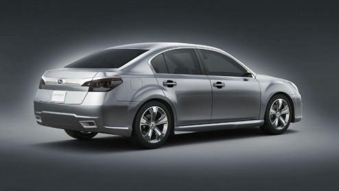 Hoe zou de nieuwe Subaru Legacy er ongeveer uit zien? Nou, zo! Er is een teaser van de nieuwe middenklasser de wereld in gestuurd, die volgende maand in Detroit moet worden gepresenteerd. Update: deta