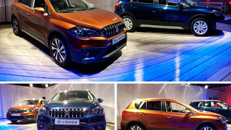 Eerste beelden Suzuki S-Cross facelift. Het 2016 model krijgt een stoerdere neus, nieuwe kleuren en 1.0T en 1.4T turbomotoren.