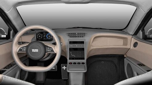 De Technische Universiteit Mnchen heeft een studiemodel gebouwd naar een elektrische auto. Zo op het eerste gezicht heeft de Visio.M. wel iets weg van de BMW i3.