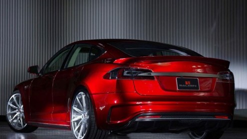 Saleen Model S op basis van Tesla ziet het licht op Pebble Beach 2014.