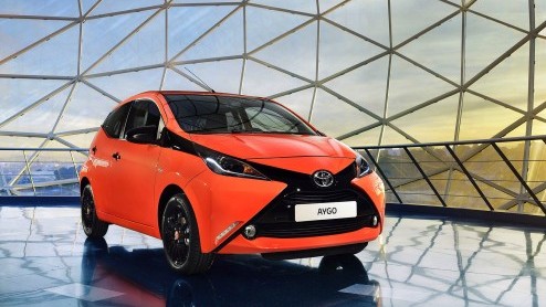 Toyota Aygo rijden voor een vast maandbedrag