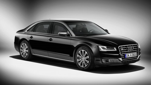 Audi A8L Security is een gepantserde limousine met alle luxe en vooral veel extra veiligheid.