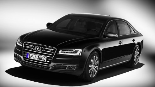 Audi A8L Security is een gepantserde limousine met alle luxe en vooral veel extra veiligheid.