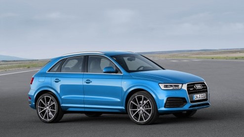 Vernieuwde Audi Q3 met facelift en nieuwe motoren vanaf 18 november bestelbaar en in februari 2015 bij de dealer.