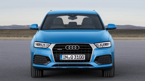 Vernieuwde Audi Q3 met facelift en nieuwe motoren vanaf 18 november bestelbaar en in februari 2015 bij de dealer.