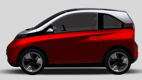 Vierpersoons city car Pininfarina gelekt voor de Autosalon van Geneve 2014.