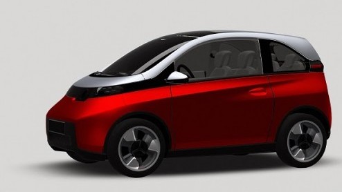 Vierpersoons city car Pininfarina gelekt voor de Autosalon van Geneve 2014.