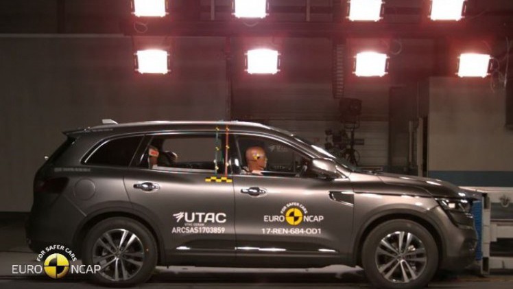Renault kreeg voor de nieuwe Koleos de maximale score van vijf sterren voor botsveiligheid van EuroNCAP