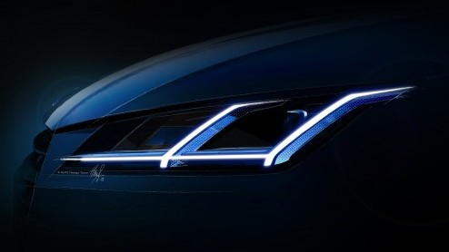 Audi gunt ons een blik op de nieuwe TT aan de hand van een computerschets.